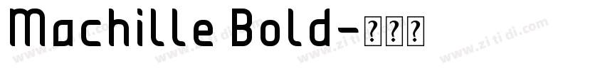 Machille Bold字体转换